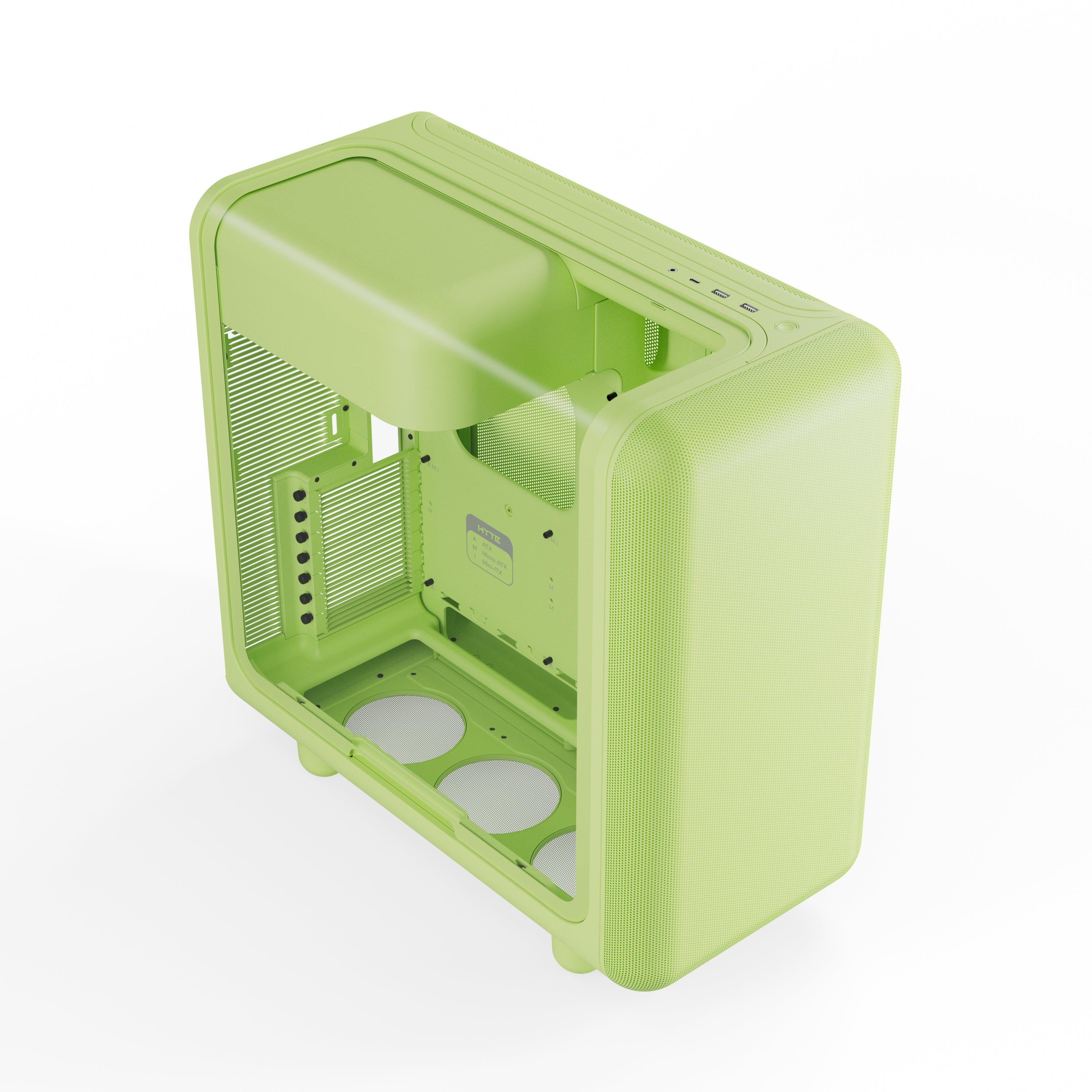 Hyte X50 Midi-tower   Matcha Milk   Green Kabinet Geekd Dk