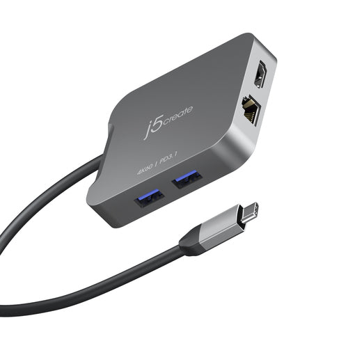 J5create Jcd3191-    4k60 Usb- -rejseadapter   10 Gbit   Usb Hub Geekd Dk