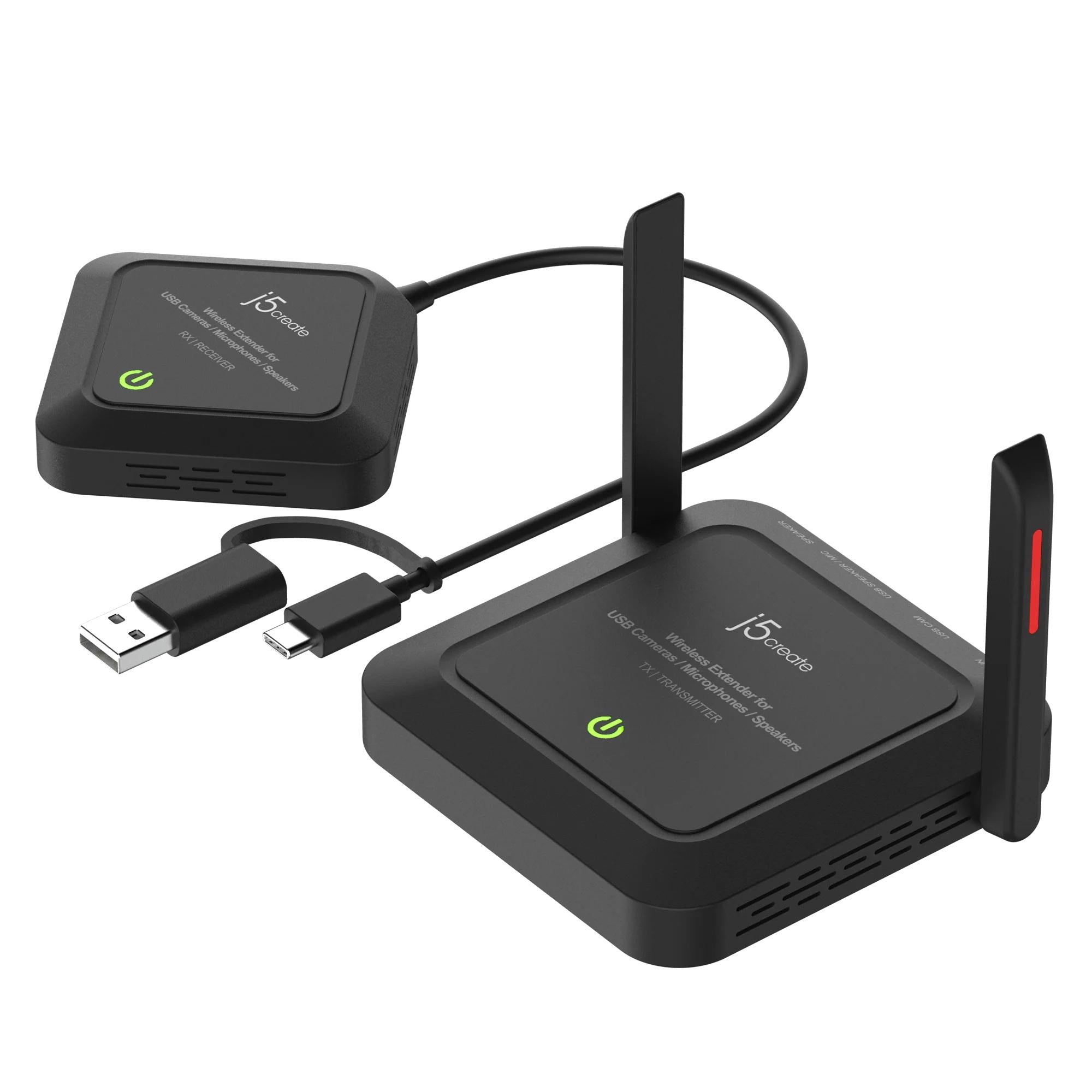 J5create Jvw120-  Trådløs Usb-forlænger Til Kamera Og Lyd Adapter Geekd Dk