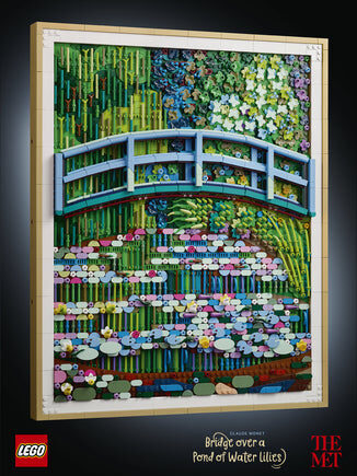 Lego Art Claude Monet Bridge Over   Water Lily Pond Geekd Dk