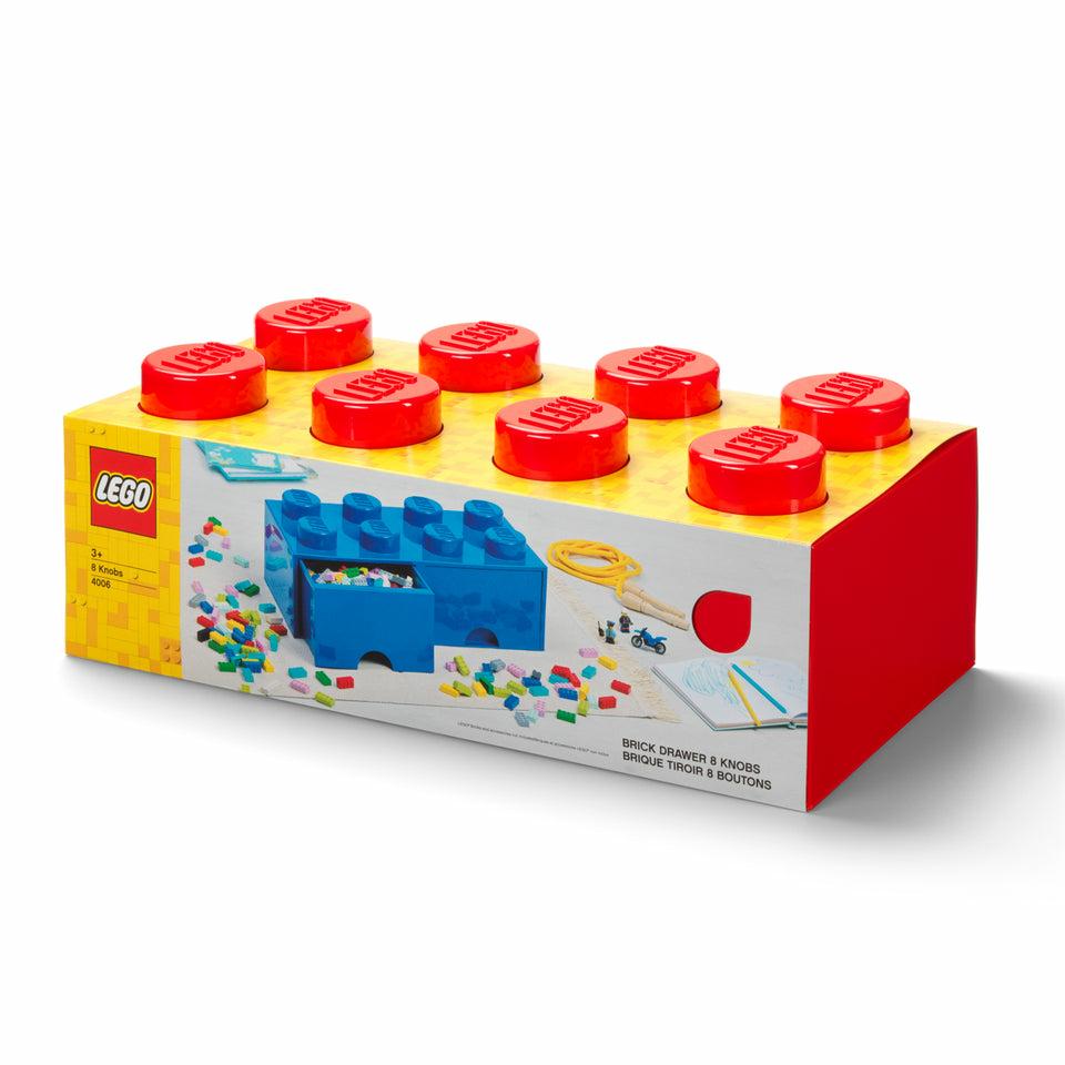 Lego Brick Drawer     Rød Opbevaringskasse Geekd Dk