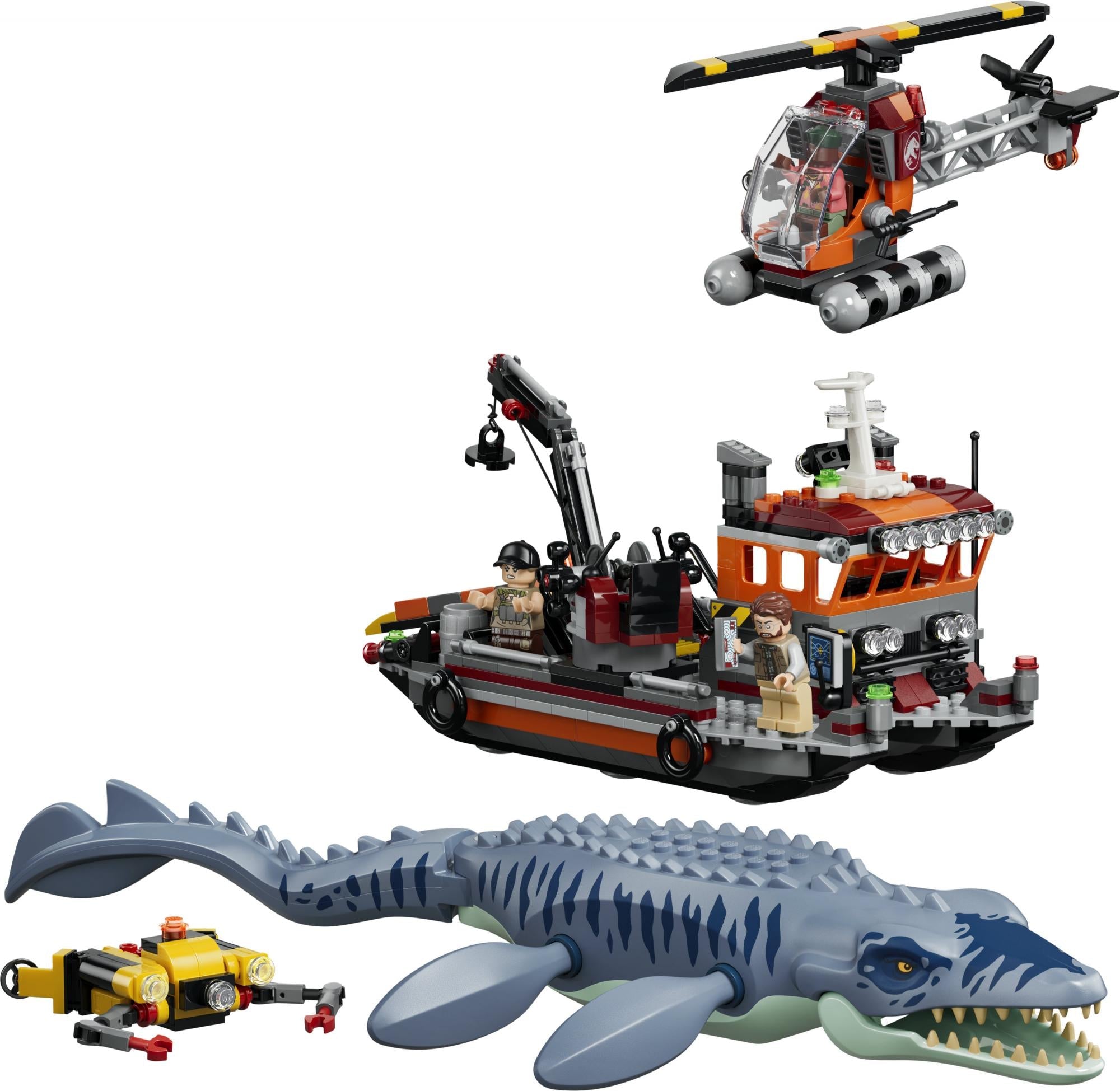 Lego Jurassic World Mosasaurus-dinosaurens Bådangreb Geekd Dk