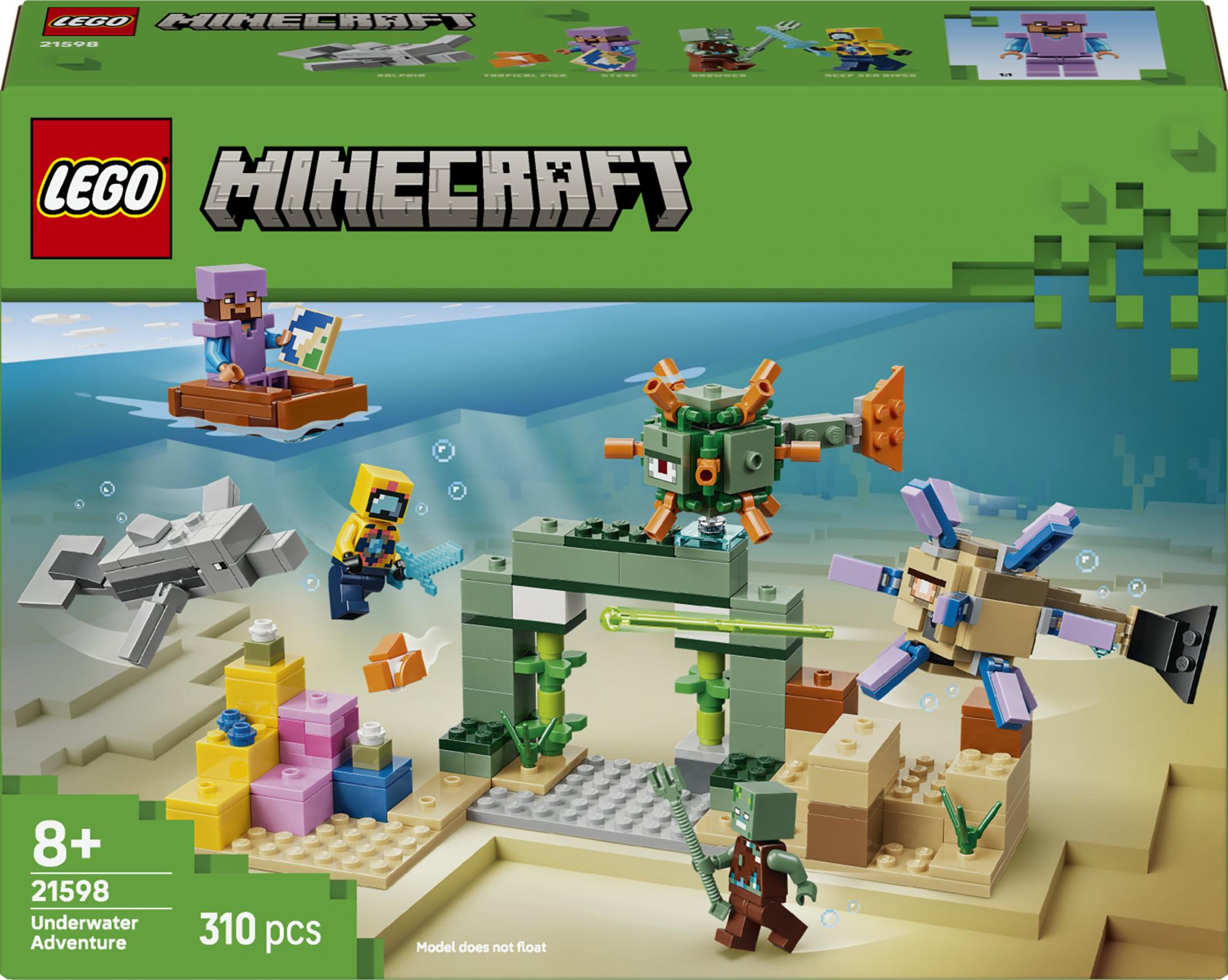 Lego Minecraft Undervandseventyr 21598 Byggesæt Geekd Dk