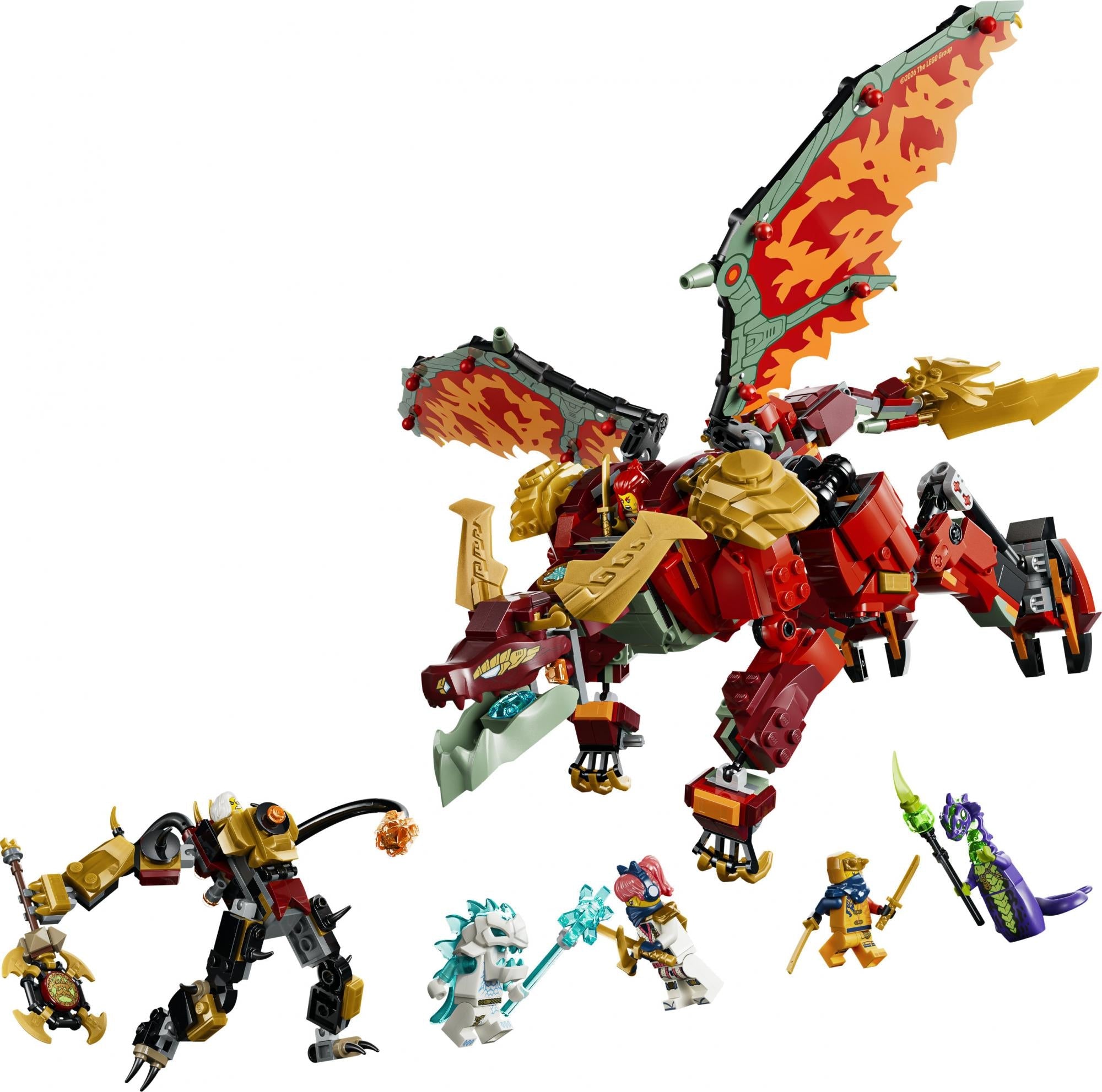 Lego Ninjago Wyldfyres Transformerende Drage-mech Geekd Dk