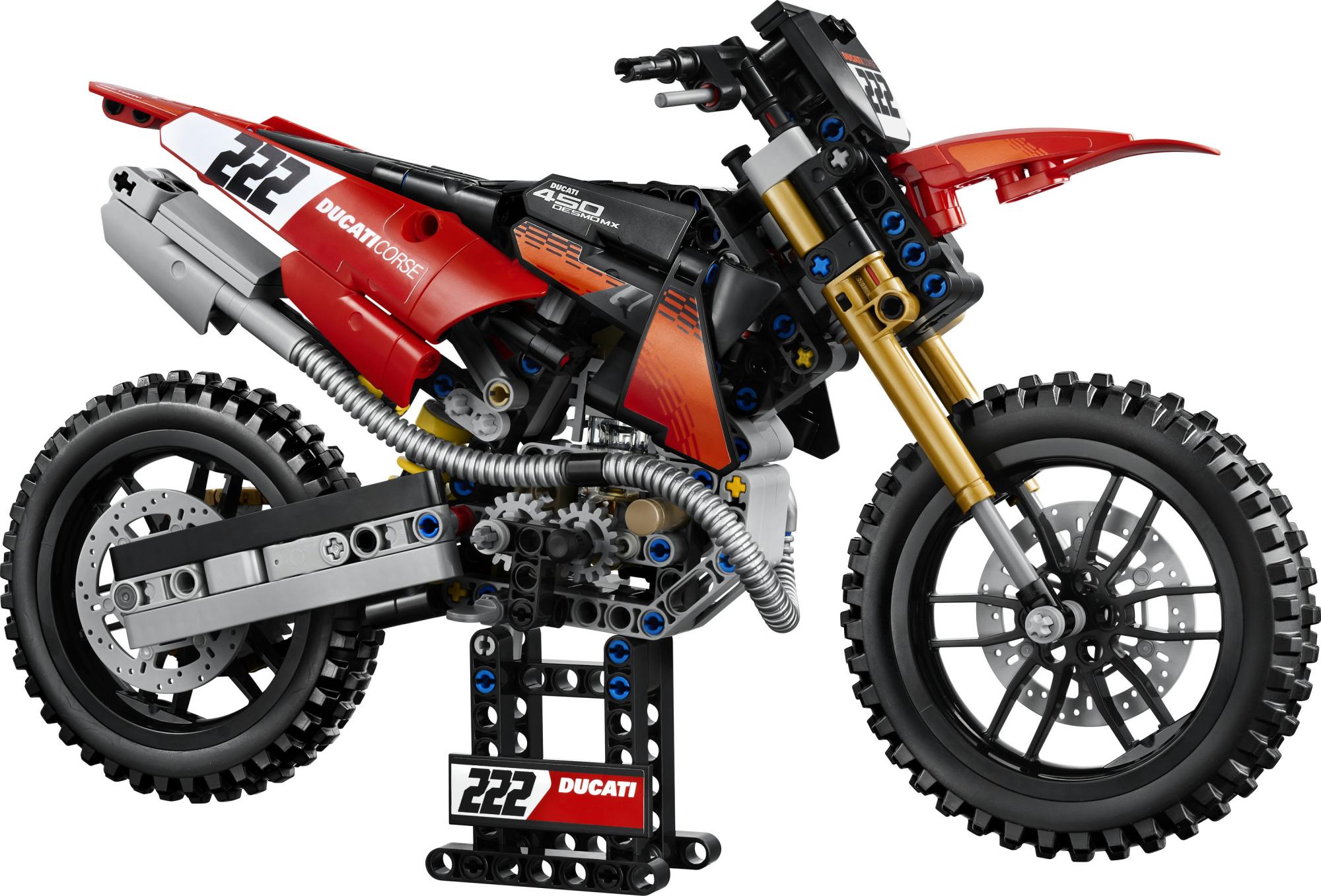 Lego Technic Ducati Desmo450 Mx Factory Motorcycle Geekd Dk