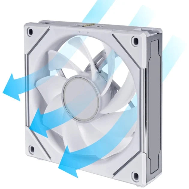 Lian Li Uni Fan Sl Inf Pwm White Reverse 140mm Single Pack Kabinet Blæser Geekd Dk