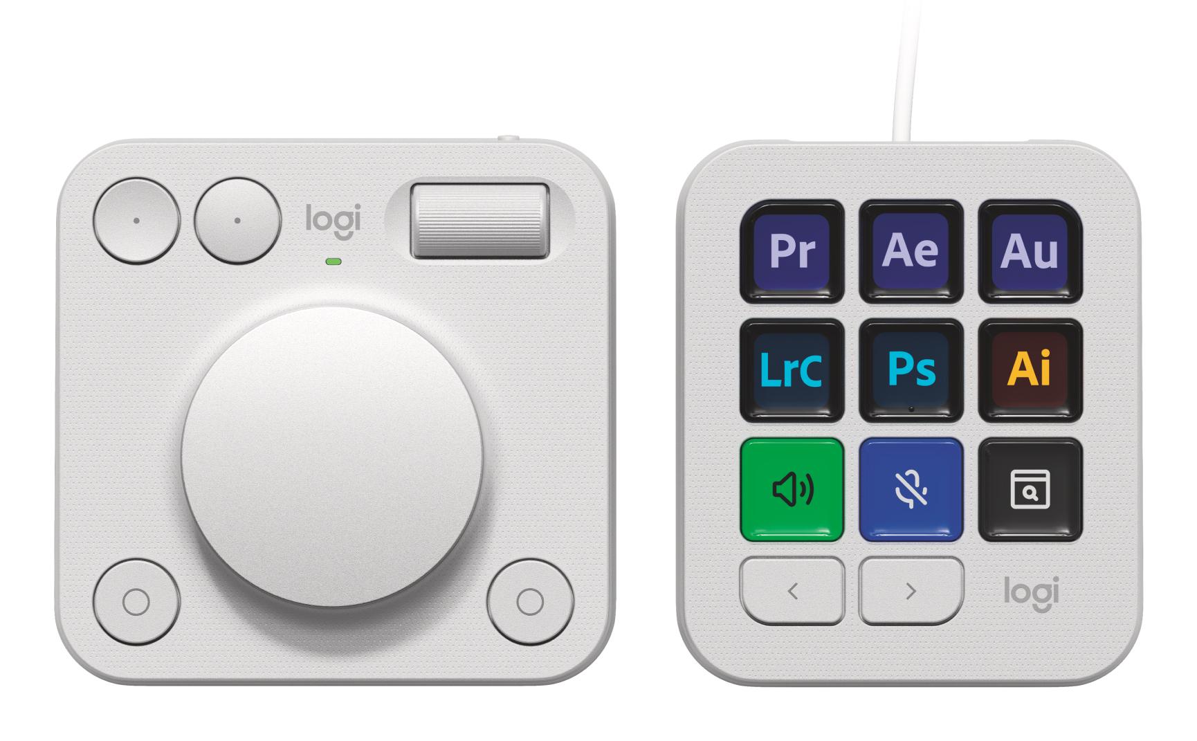 Logitech Mx Creative Console   Pale Grey Inputenhed Geekd Dk