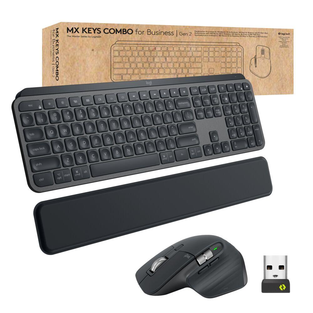 Logitech Mx Keys Combo For Business Tastatur Og Mus Trådløs Geekd Dk