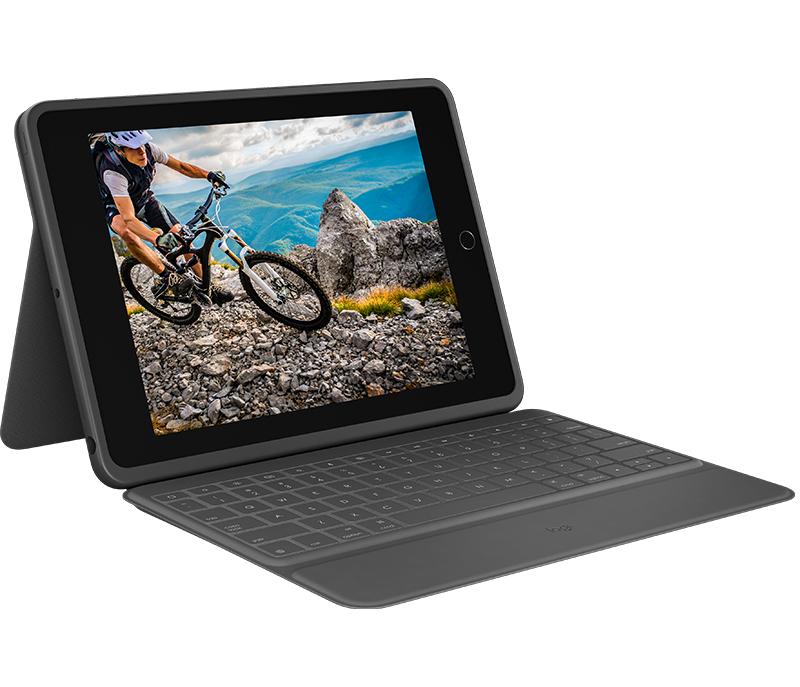 Logitech Rugged Folio Cover Ipad 10   Graphite Tablet Tilbehør Geekd Dk