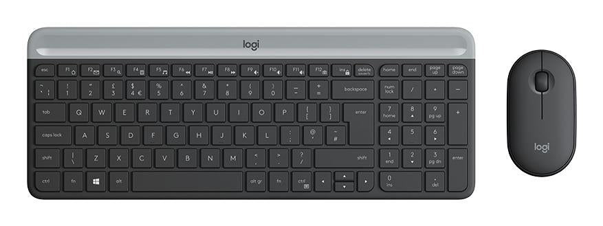 Logitech Slim Wireless Keyboard And Mouse Combo Mk470 Nordic Tastatur Geekd Dk