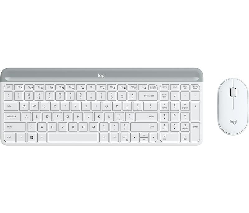 Logitech Slim Wireless Keyboard And Mouse Combo Mk470 Offwhite Nordic Tastatur Geekd Dk