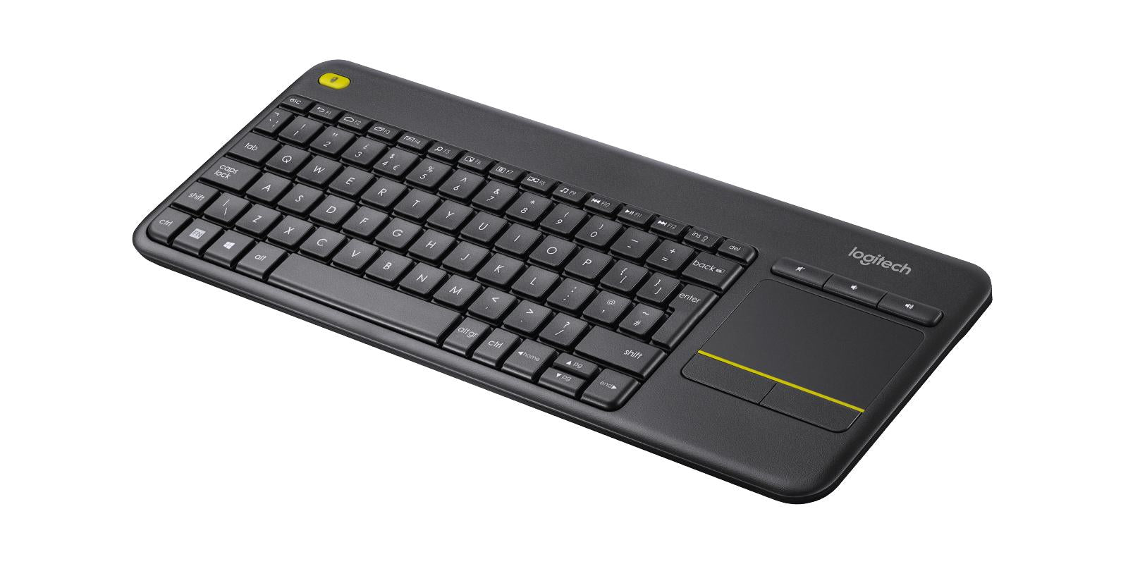 Logitech Wireless Touch Keyboard K400 Plus Black  Nordic  Tastatur Geekd Dk