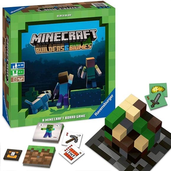 Minecraft Builders   Biomes Brætspillet  Engelsk  Geekd Dk