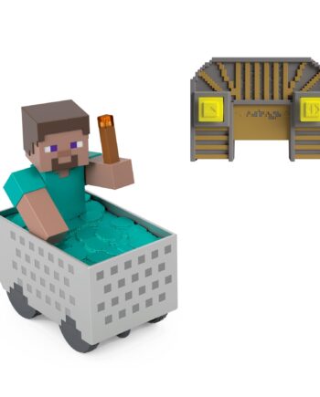 Minecraft Steve Med Fjernstyret Minecart  Jmt40  Figur Geekd Dk