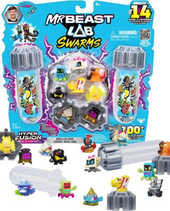 Mr  Beast Lab Swarms Fusion 14 Pak Figur Geekd Dk