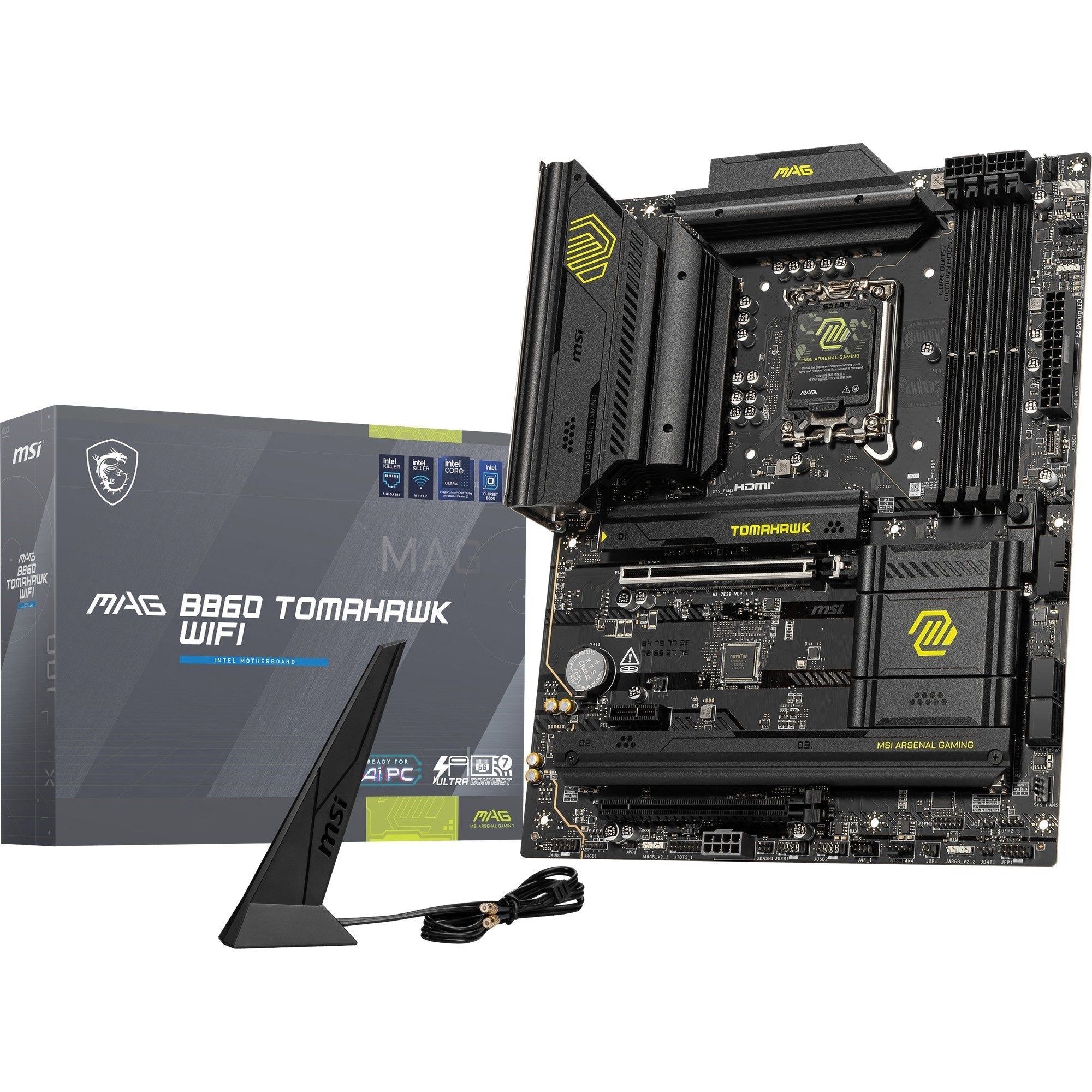 Msi Mag B860 Tomahawk Wifi Lga1851 Bundkort Geekd Dk