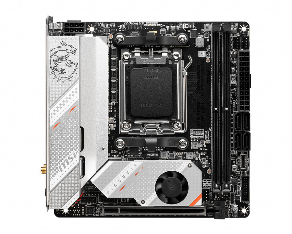 Msi Mpg B650i Edge Wifi Mini Itx Am5 Amd B650 Bundkort Geekd Dk