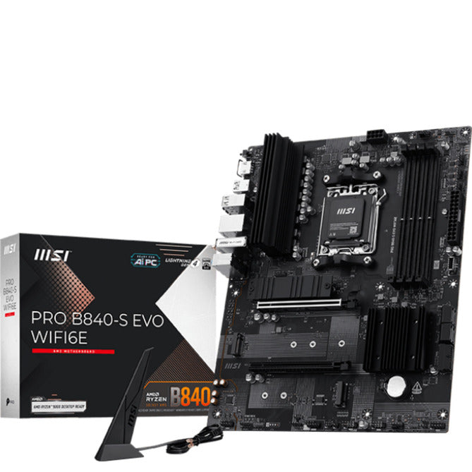 Msi Pro B840- Evo Wifi6e Am5 Bundkort Geekd Dk