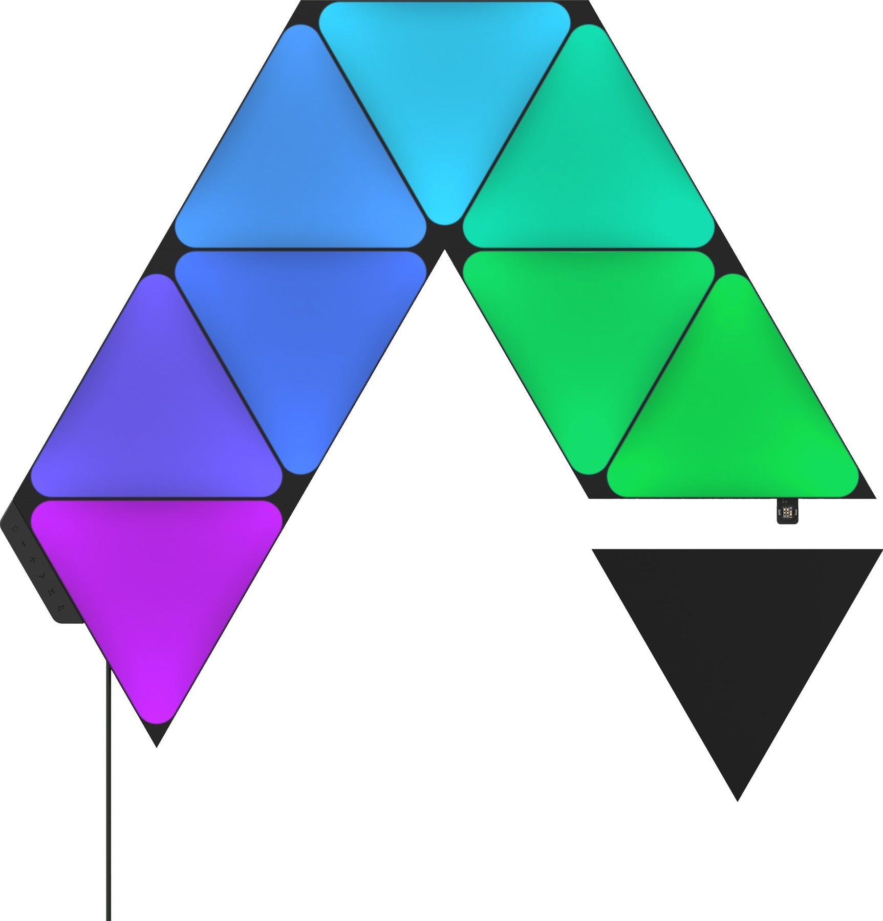 Nanoleaf Shapes Triangles Ultra Black Edition Expansion Pack  3pack  Led Lys Geekd Dk