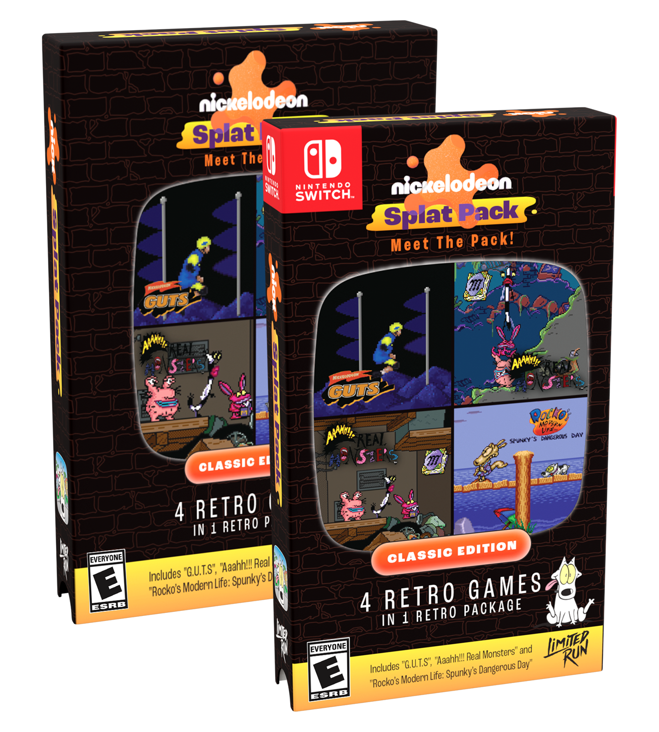 Nickelodeon Splat Pack Classic Edition  Limited Run    Nintendo Switch Nintendo Switch Spil Geekd Dk
