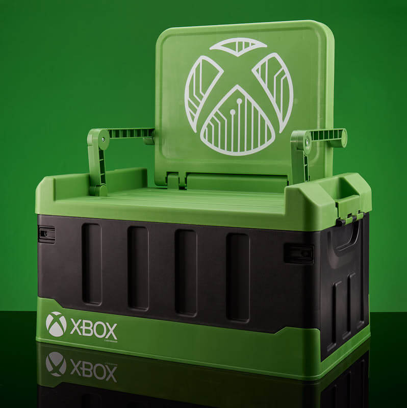 Numskull Official Xbox Soveværelse Opbevarings Box Med Foldbar Stol Opbevaringskasse Geekd Dk