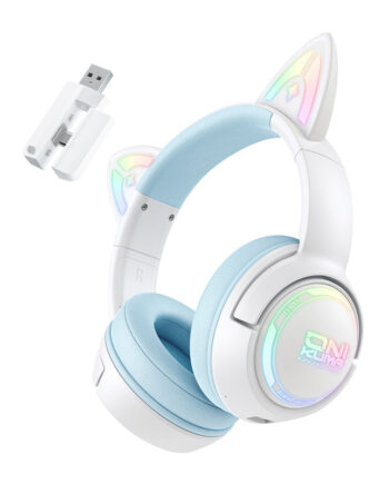 Onikuma Gt838 Gaming Headset   Hvid Blå Geekd Dk