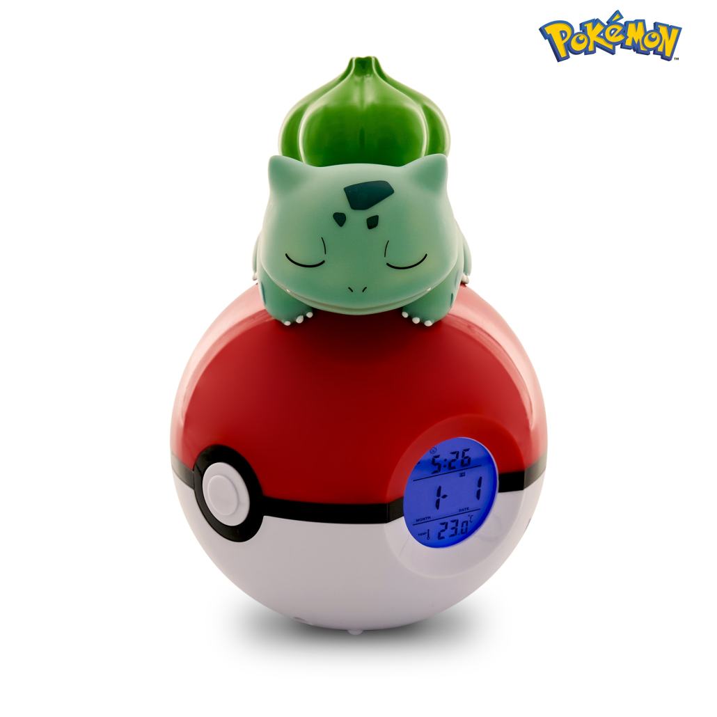 Pokémon Bulbasaur-vækkeur Med Lys Og Fm-radio Geekd Dk
