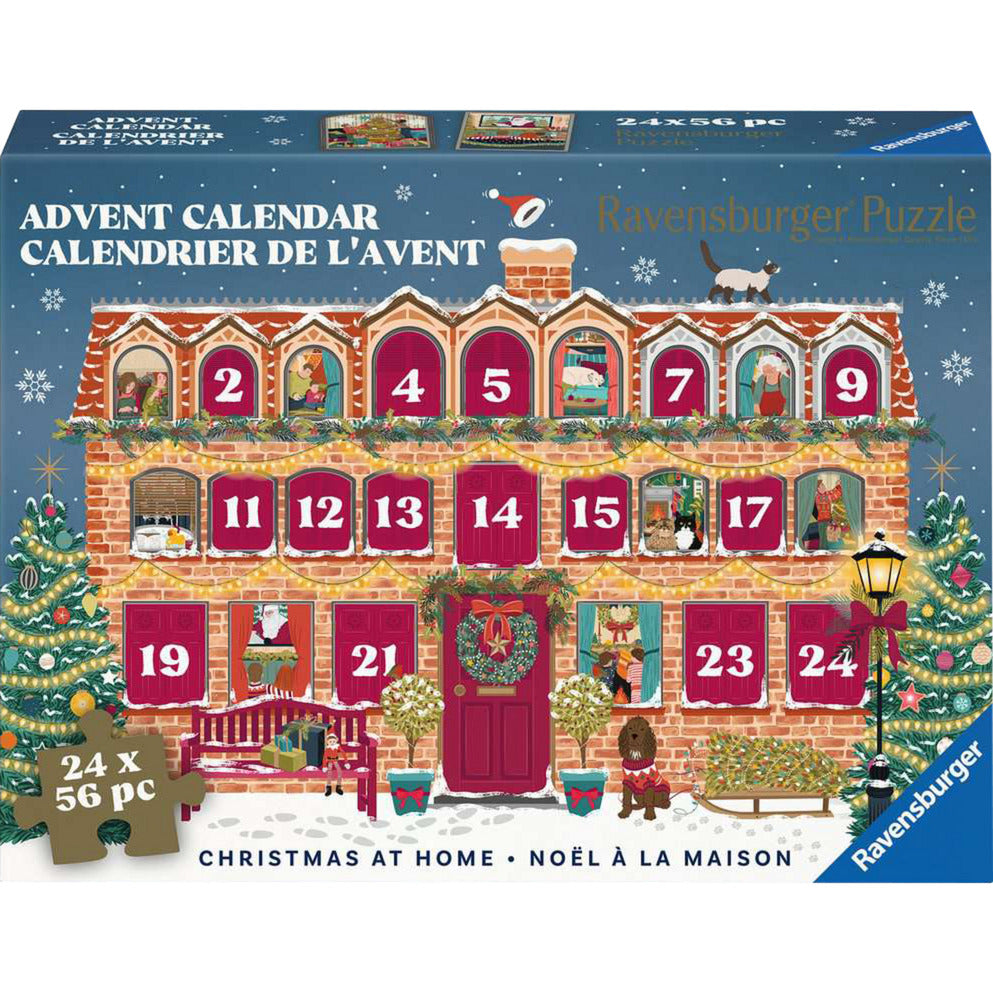 Ravensburger Christmas At Home Puslespil-julekalender   Tysk Udgave Geekd Dk