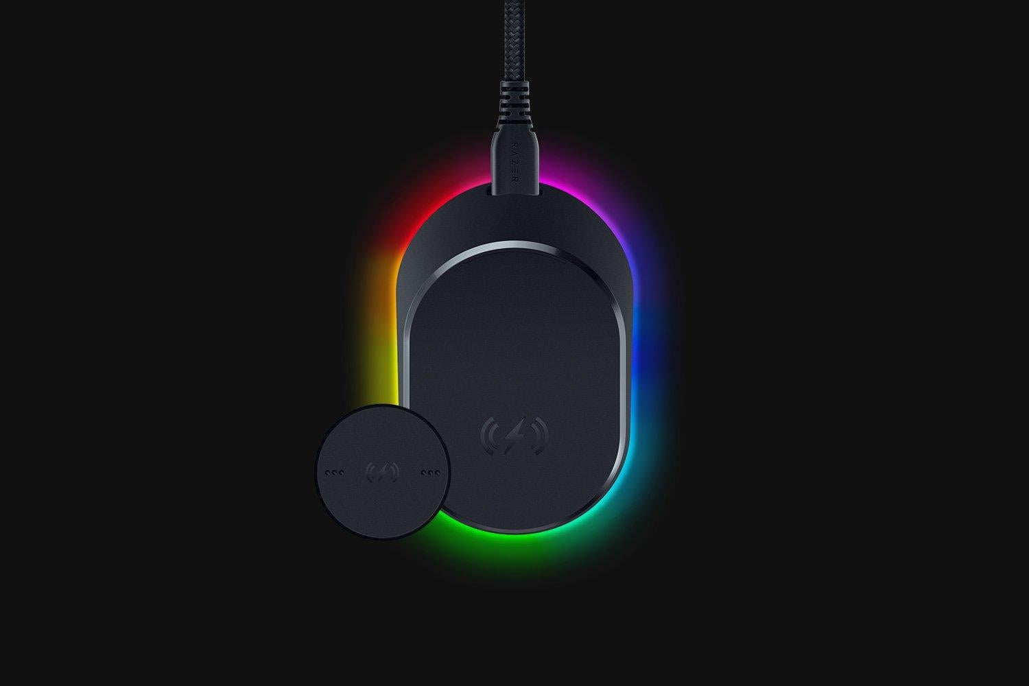 Razer Mouse Dock Pro   Wireless Charging Puck Mus Tilbehør Geekd Dk