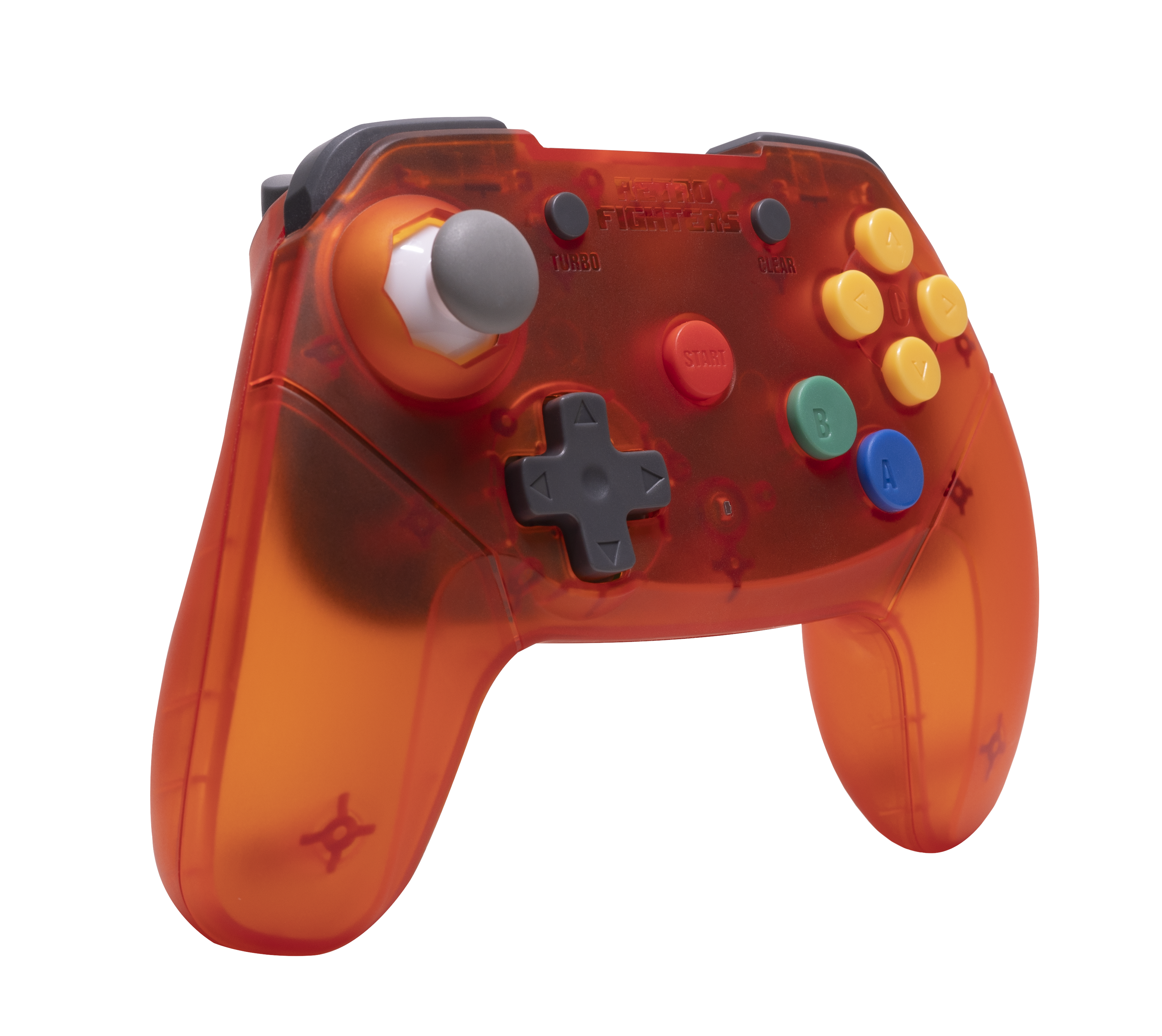 Retro Fighters Brawler64   Trådløs N64-controller   Orange Geekd Dk