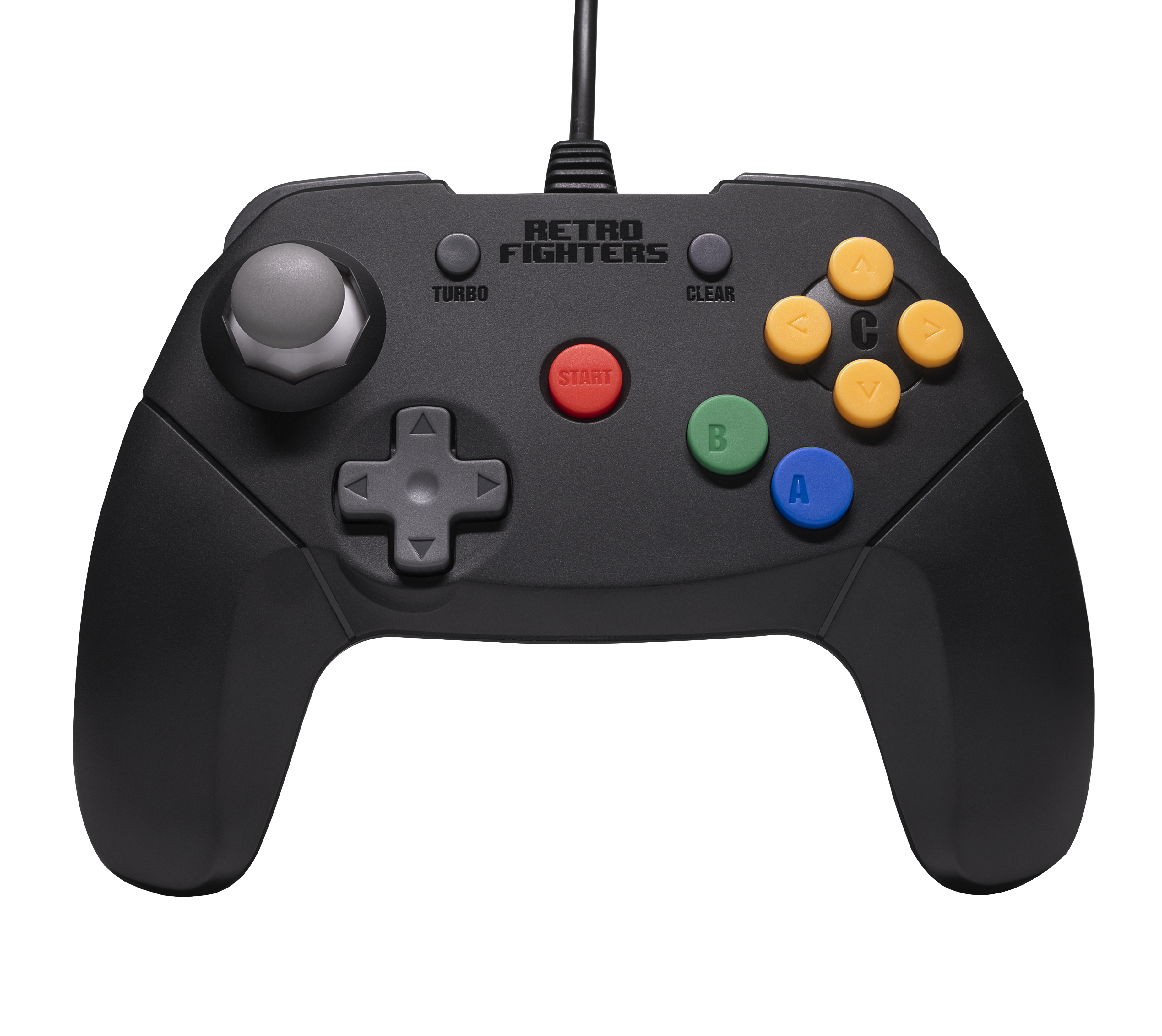 Retro Fighters Brawler64 V2   Kablet N64-controller  Sort Geekd Dk