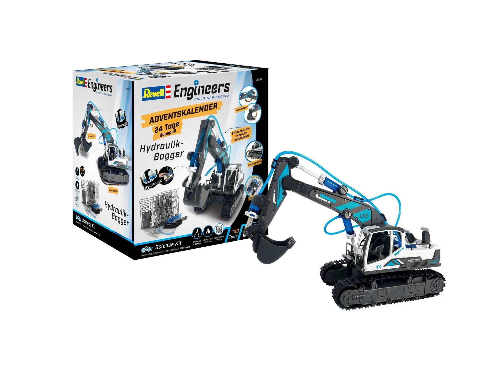 Revell Engineers 01054   Julekalender Med Hydraulisk Gravemaskine Geekd Dk