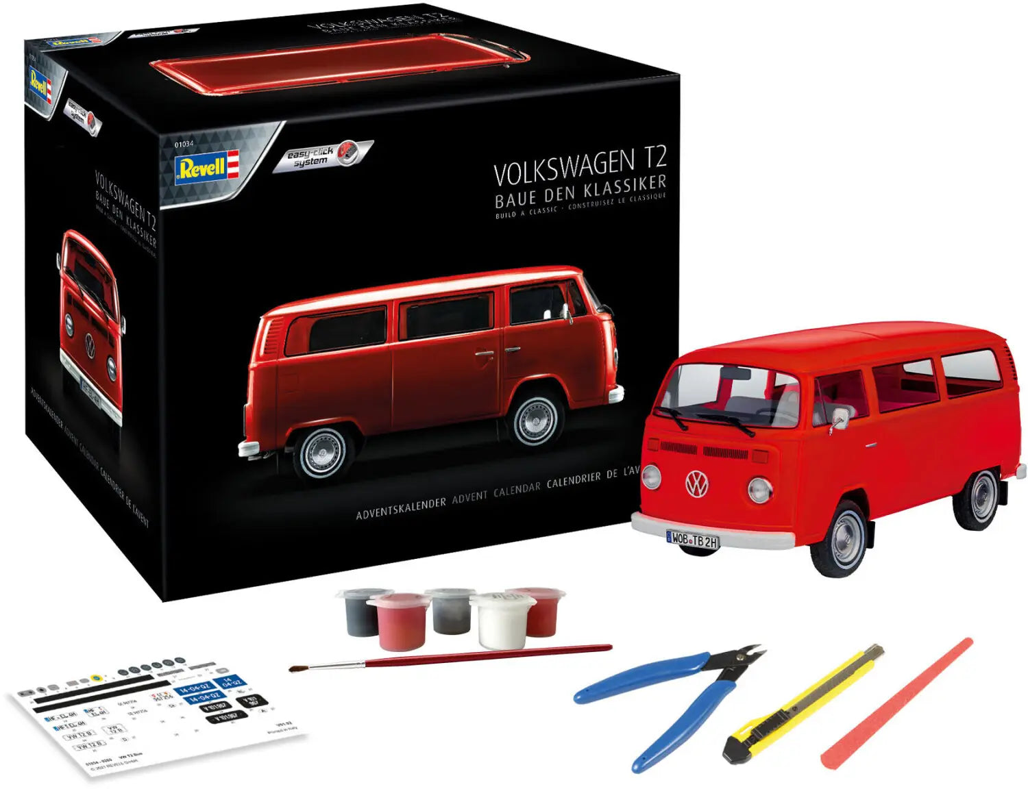 Revell 01034   Vw T2 Bus Julekalender    :24 Geekd Dk