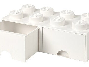 Room Copenhagen Lego Brick Drawer   White Rc40061735 Opbevaringskasse Geekd Dk