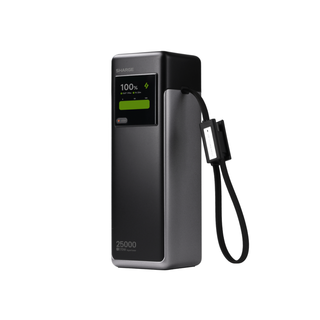 Sharge Hypertower 170 Powerbank 25 000 Mah Sort Geekd Dk