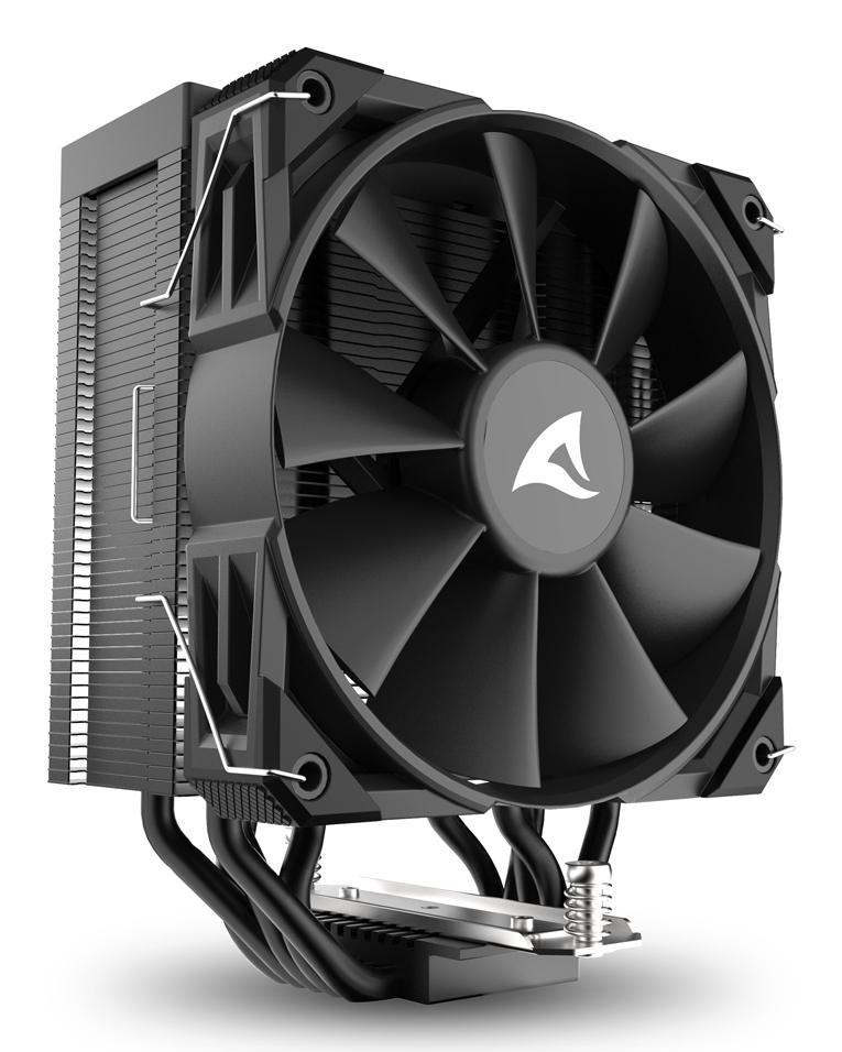 Sharkoon A50 Cpu-køler   Sort  120 Mm Pwm Cpu Køler Geekd Dk