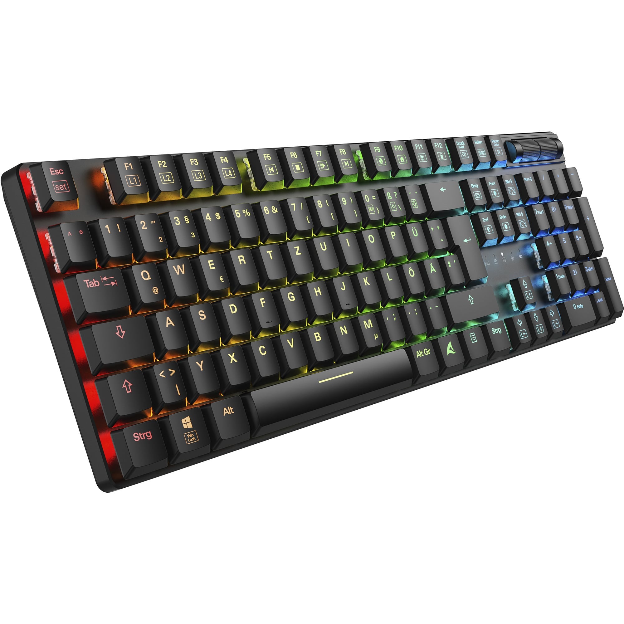 Sharkoon Purewriter W100 Tastatur   Silent  Tysk Layout Geekd Dk