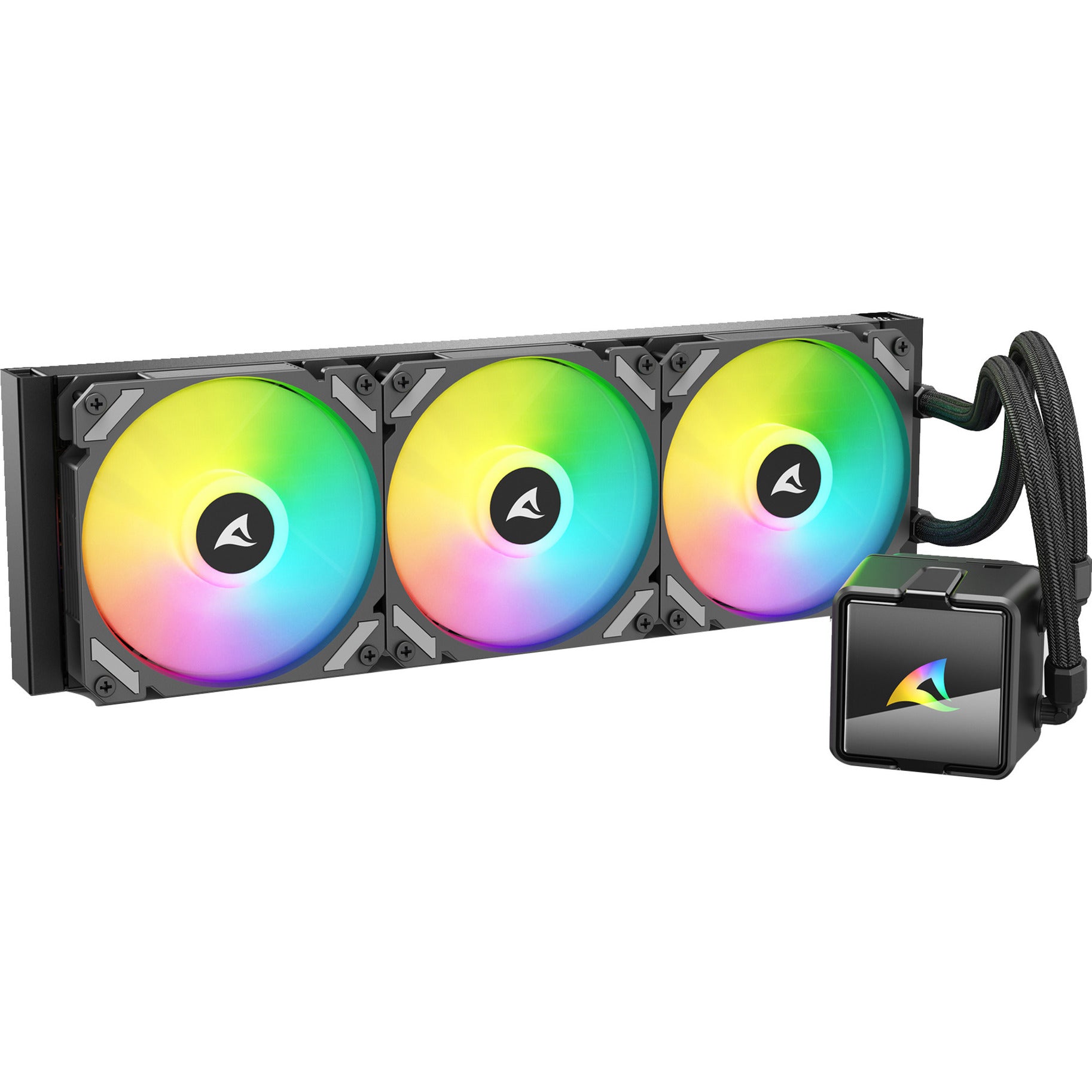 Sharkoon S60 Argb Cpu-vandkøler   Sort  360 Mm  Am5 Lga1851 Vandkøling Geekd Dk