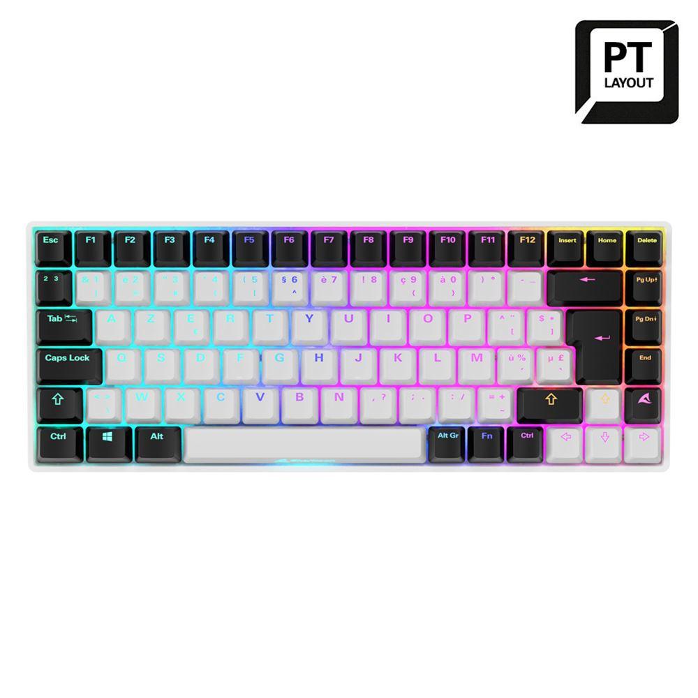 Sharkoon Sgk50 S3 Hvid Gateron Yellow Pt-layout Tastatur Geekd Dk