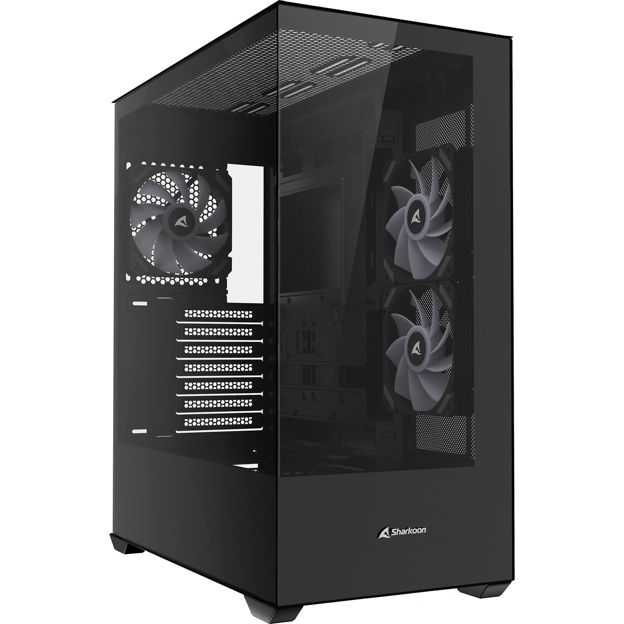 Sharkoon Sk6 Argb Atx-kabinet   Sort  Glasfront Og Btf Geekd Dk