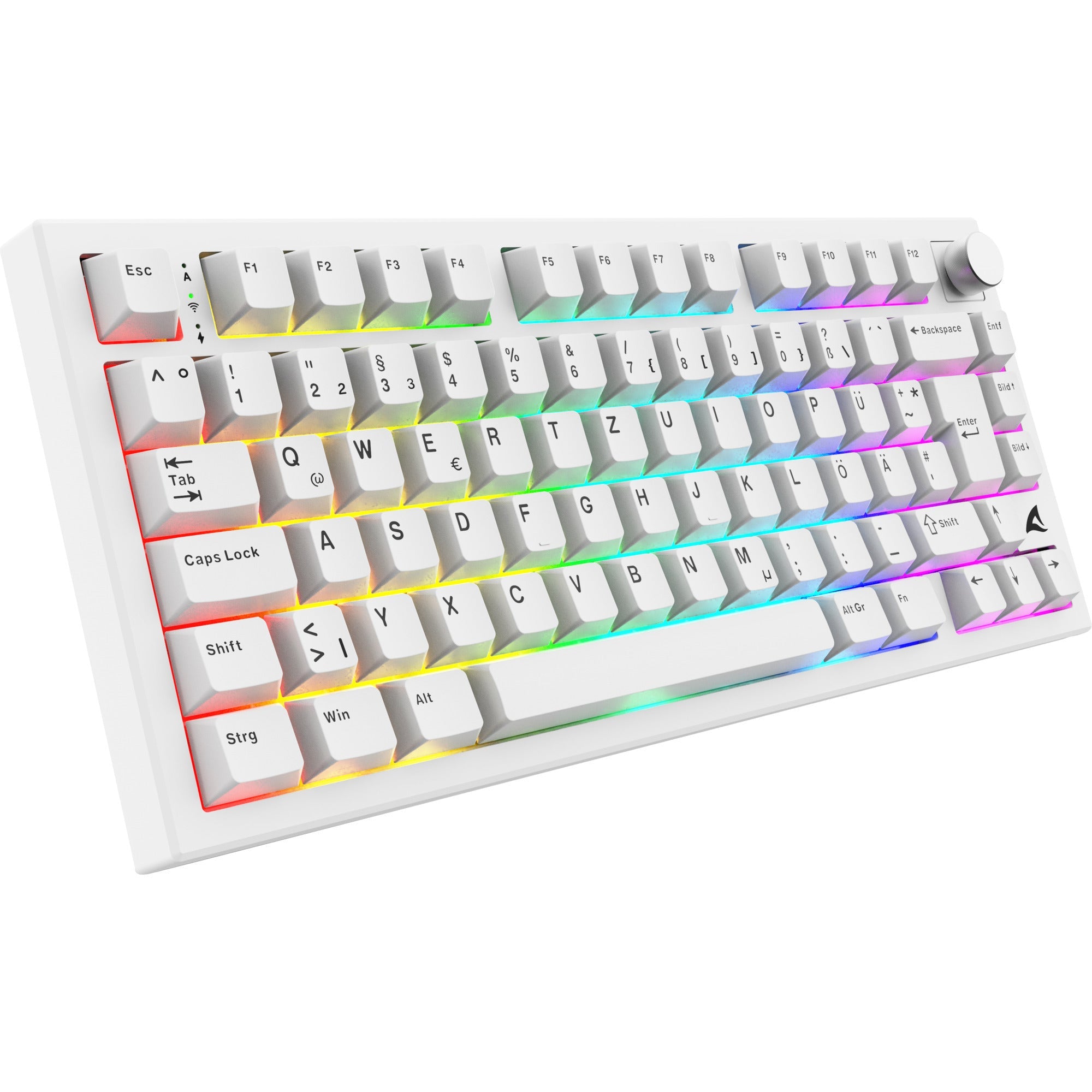 Sharkoon Skiller Sgk55w Tastatur   Hvid  75   Tysk Layout Geekd Dk