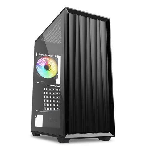 Sharkoon Vk3 Rgb Atx-kabinet   Sort  Glasside    Blæsere Geekd Dk