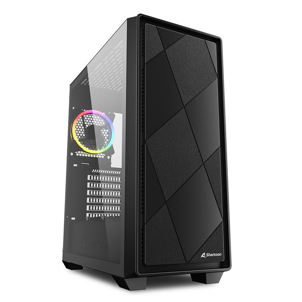 Sharkoon Vs8 Rgb   Tower Case  Black  Tempered Glass  Kabinet Geekd Dk