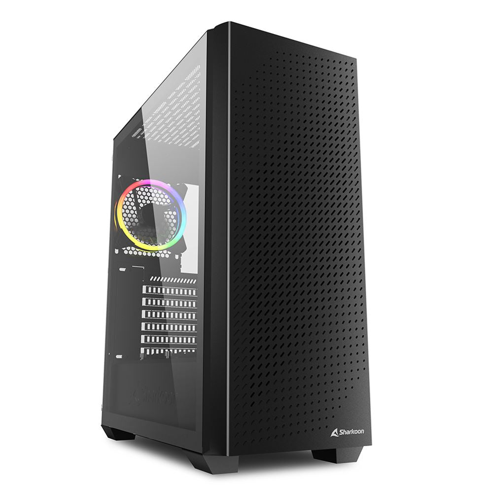 Sharkoon Vs9 Rgb   Tower Case  Black  Tempered Glass  Kabinet Geekd Dk