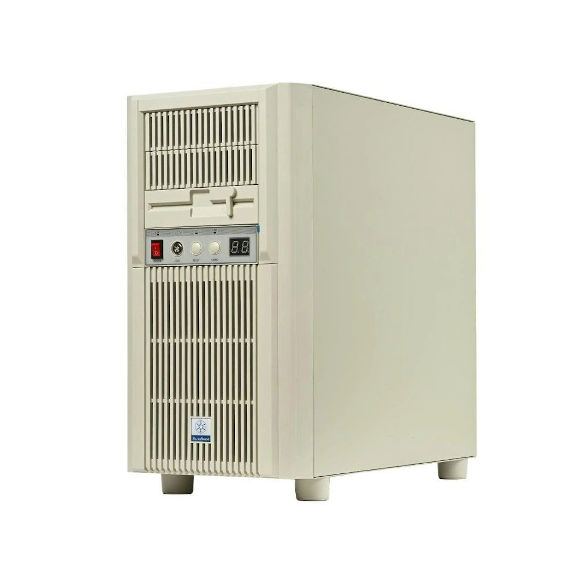 Silverstone Flp03 Retro Matx-kabinet   Beige Geekd Dk