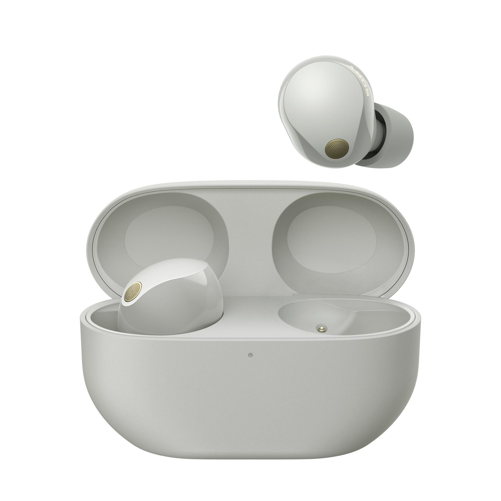 Sony Wf-1000xm5   Trådløse In-ear-øretelefoner Med Støjreduktion   Sølv Headset Geekd Dk