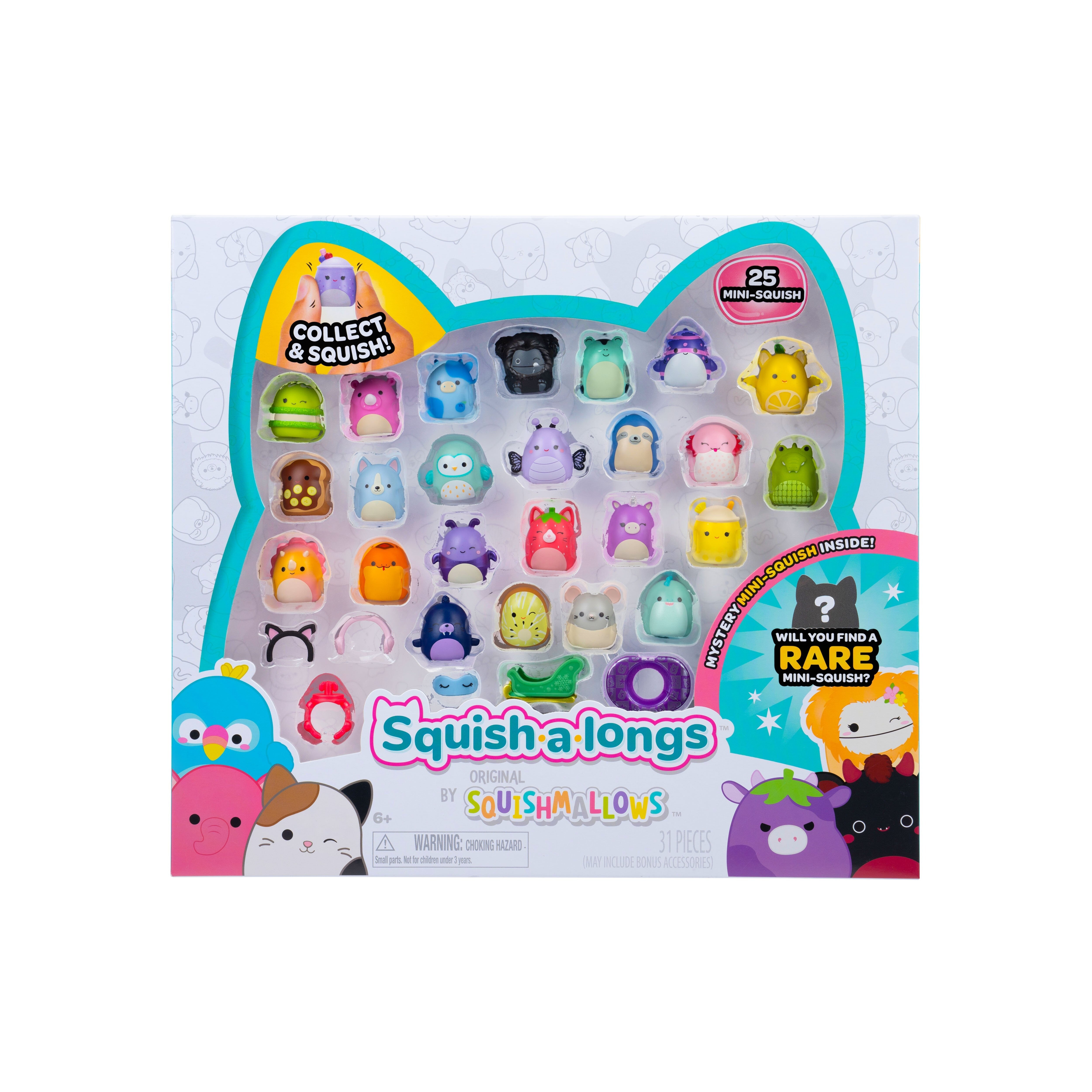 Squish- -longs Serie     25 Minifigurer     Cm Geekd Dk