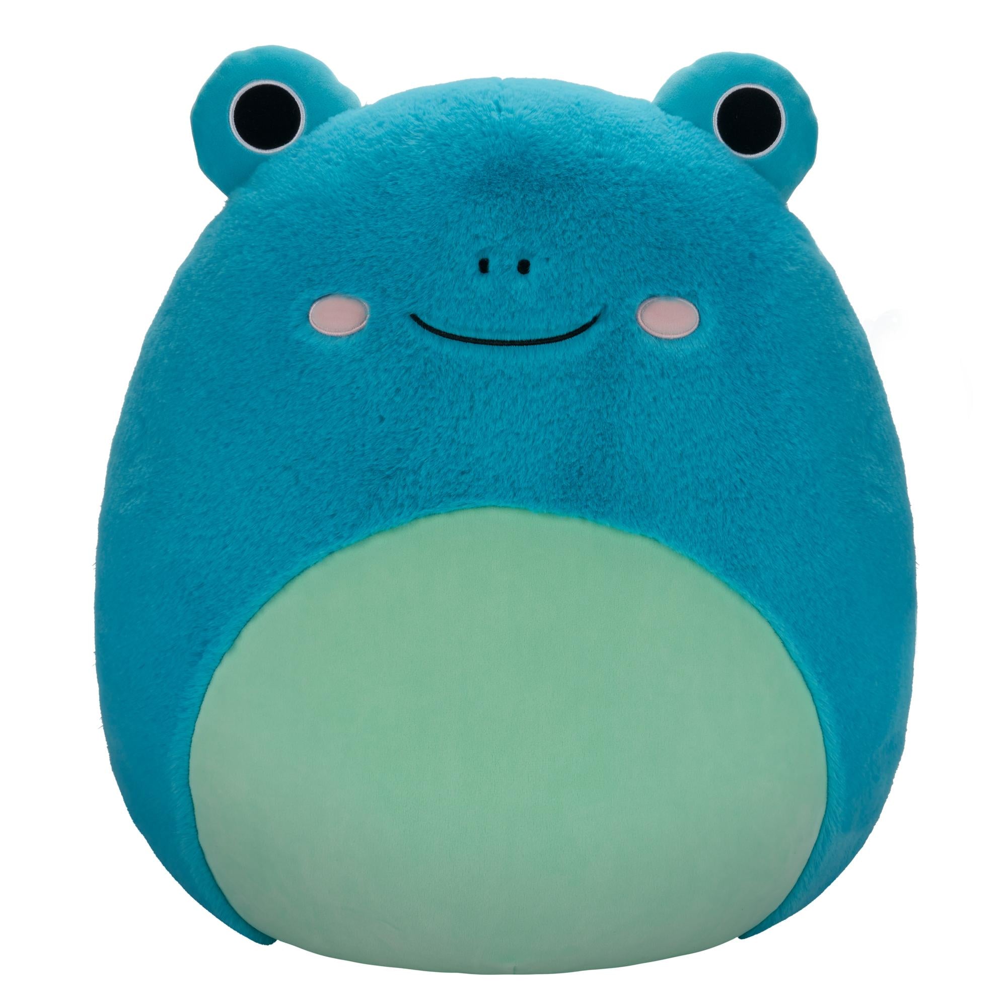 Squishmallows Fuzz   Mallows Ludwig Frog   50 Cm Bamse Geekd Dk