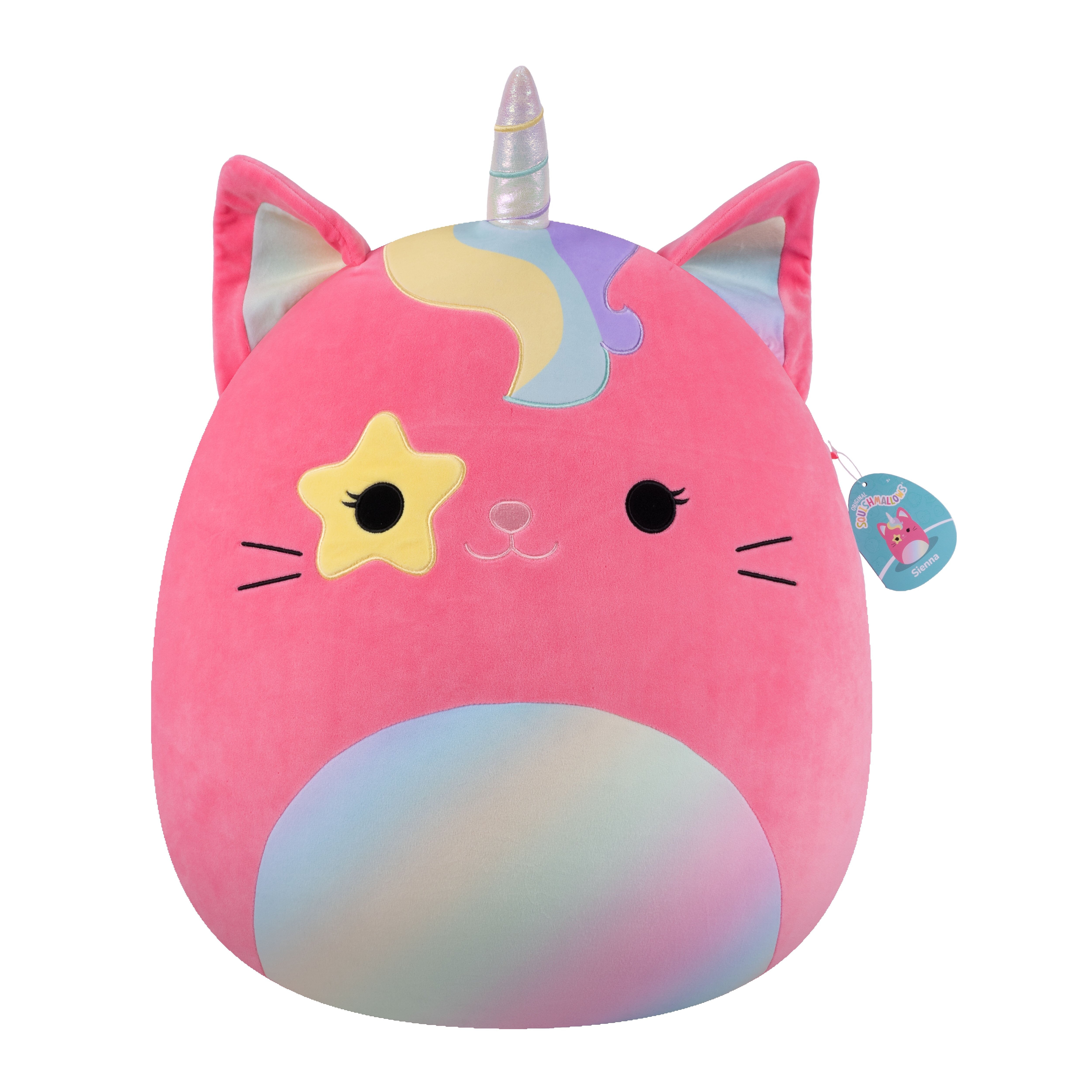 Squishmallows Sienna Kat Med Enhjørningehorn Bamse   50 Cm Geekd Dk