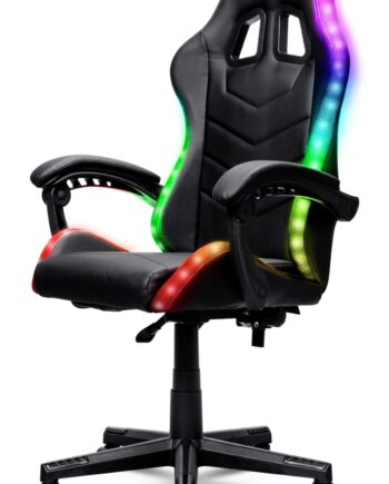 Trust Gxt 704 Roniq Rgb Gamingstol   Sort Geekd Dk